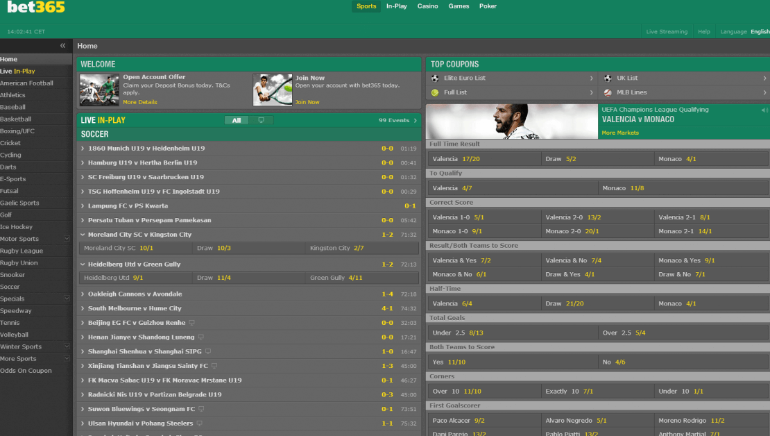 bet365-English-frontpage