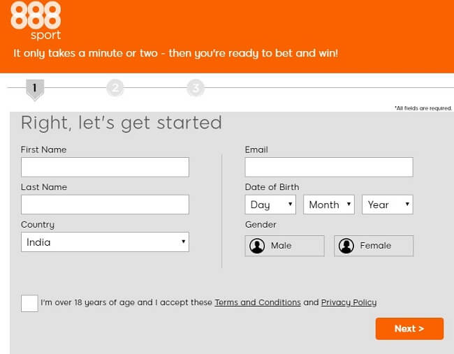 888sport registration form