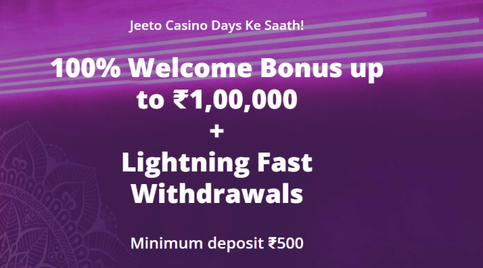 Casino Days welcome offer