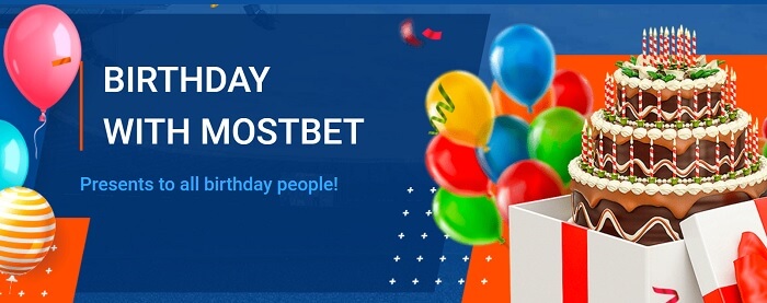 MostBet Birthday Bonus
