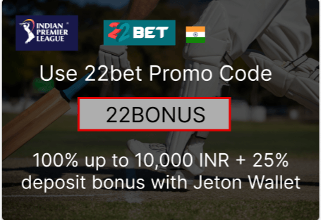 22bet IPL Bonus