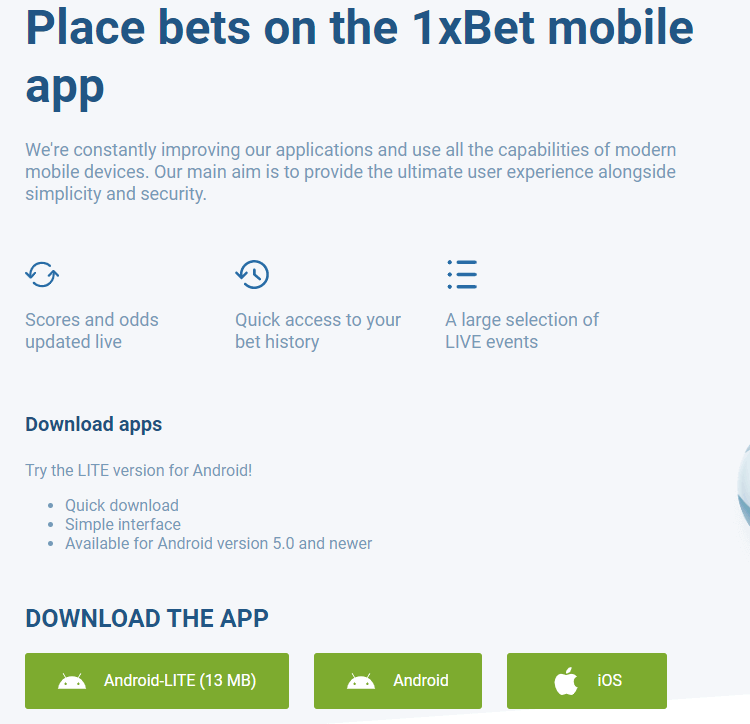 How to download 1xbet app?