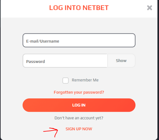 Netbet Sign Up 