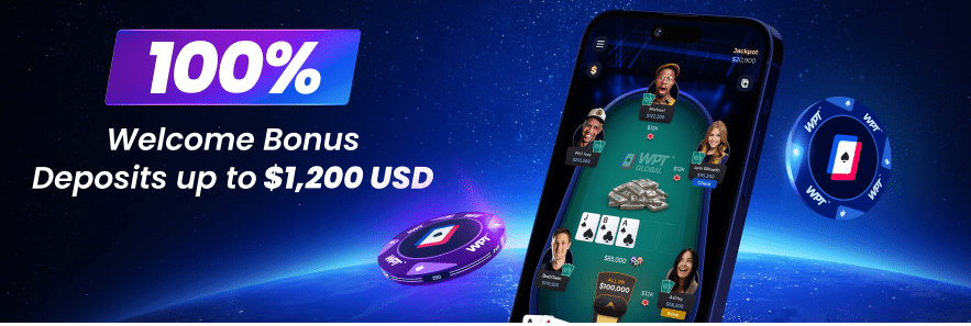 WPT Poker Bonus Code is WPTGBONUS