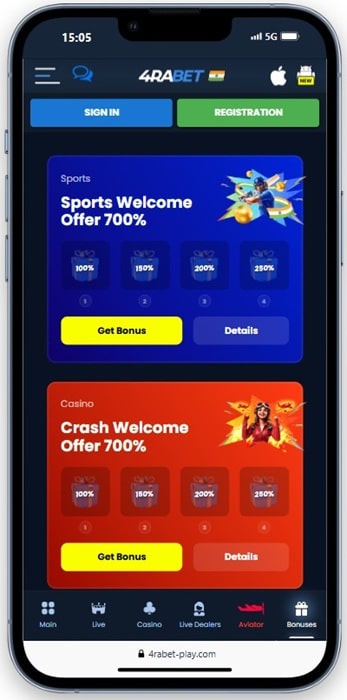 4raBet App